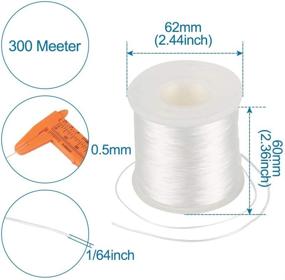 img 3 attached to 📿 Pandahall 984ft Elastic Fibre String 0.5mm: Ultimate Stretchy Cord for DIY Jewelry Making