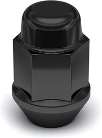 img 2 attached to White Knight Black Chrome Bulge Acorn Lug Nut Pack - 1704SBK-20AM, 1/2-inch 20 Thread Size