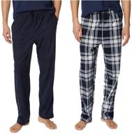 🩺 nautica fleece pajama bottoms: medium men's sleepwear & lounge pants logo