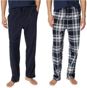 img 1 attached to 🩺 Nautica Fleece Pajama Bottoms: Medium Men's Sleepwear & Lounge Pants