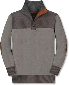 img 3 attached to 👕 Premium Quality Gioberti Cotton Knitted Pullover Sweater for Boys - Trendy and Comfortable Sweaters