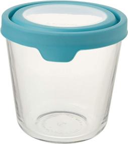 img 4 attached to 🔵 Anchor Hocking 7-Cup Tall Mineral Blue Glass Food Storage: Versatile Storage & Food Preparation Solution, 11839AHG17,2