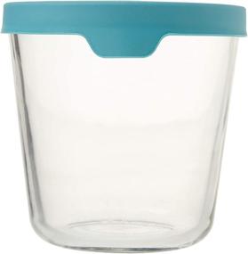 img 3 attached to 🔵 Anchor Hocking 7-Cup Tall Mineral Blue Glass Food Storage: Versatile Storage & Food Preparation Solution, 11839AHG17,2