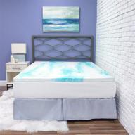 upgrade your sleep: biopedic 2-inch 🛏️ gel swirl memory foam mattress topper, twin логотип