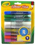 crayola glitter glue: 9-count set for sparkling crafts and arts logo