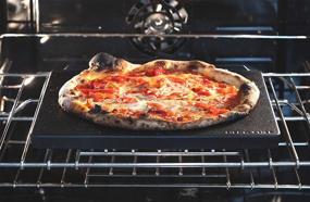 img 2 attached to 🍕 NerdChef Speed Steel: Высокопроизводительный стальной пиццы печное камень с встроенным ручками и 3D элементами нагрева скорости (.90" Толщина)