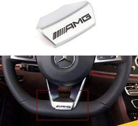 img 2 attached to 🚀 Усилить свой седан Mercedes-Benz E-Class с эмблемой-наклейкой на рулевое колесо Duoles AMG для декорации бейджа с логотипом