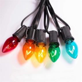 img 1 attached to Multicolor Replacement Light Bulbs for C7 Christmas String Lights - Pack of 25