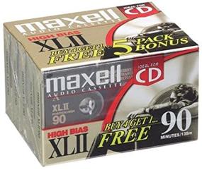 img 1 attached to Enhance Your Audio Experience with Xlii 90 High Bias Audio Cassette Tape -5-Pack