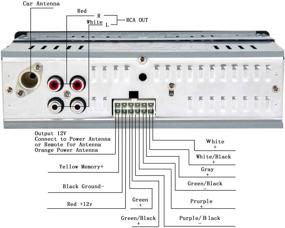 img 2 attached to 💿 Bluetooth автомагнитола Single Din, 12-24V мультимедийное автомобильное радио с MP3/USB/TF/Aux-in/FM радио/чёрная, выходная мощность 4X25W