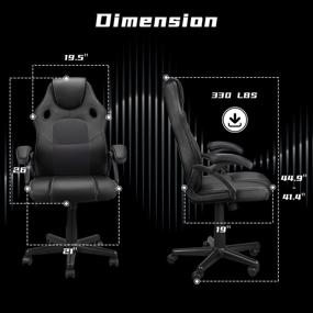 img 3 attached to Ninecer Ergonomic Comfortable Computer Support Furniture and Home Office Furniture