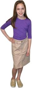 img 3 attached to Kosher Casual Modest Lightweight Stretch Girls' Clothing for Skirts & Skorts