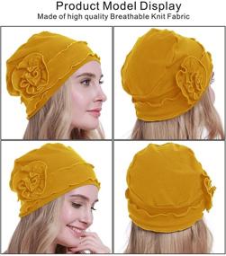 img 3 attached to 🧣 Chemo Headwear Turban Cap for Women - Cancer Beanie Hair Loss - Sealed Packaging | osvyo