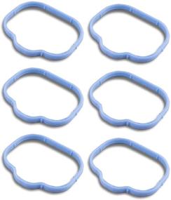 img 2 attached to 12pcs Intake Manifold Gaskets Lower & Upper Gasket Plenum Set | Compatible with Dodge Chrysler Jeep 3.6L (Part #: 184562A 5184331AC) | #MS97204 MS97205