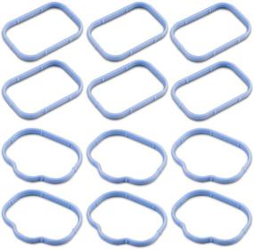 img 4 attached to 12pcs Intake Manifold Gaskets Lower & Upper Gasket Plenum Set | Compatible with Dodge Chrysler Jeep 3.6L (Part #: 184562A 5184331AC) | #MS97204 MS97205