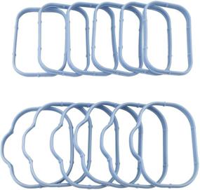 img 3 attached to 12pcs Intake Manifold Gaskets Lower & Upper Gasket Plenum Set | Compatible with Dodge Chrysler Jeep 3.6L (Part #: 184562A 5184331AC) | #MS97204 MS97205