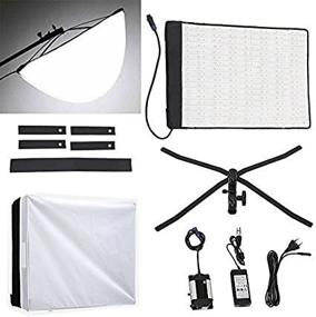 img 2 attached to 🔆 FalconEyes RX-18T LED Light Panel Kit with Foldable Flexibility - 5600k, Softbox Diffuser and Standard Diffusor