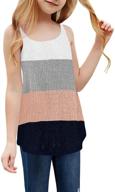 👚 stylish xineppu girls summer striped sleeveless tops, tees & blouses for girls' clothing logo