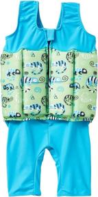 img 3 attached to 🦎 Green Gecko Short John Float Suit for 1-2 Year Olds - Splash About