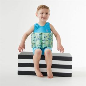 img 2 attached to 🦎 Green Gecko Short John Float Suit for 1-2 Year Olds - Splash About