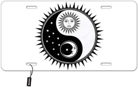 img 2 attached to Beabes Yin Yang Sun Moon Front License Plate Cover