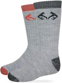 img 3 attached to Cozy Realtree Kids Merino Blend Boot Socks - 2 Pairs for Boys and Girls