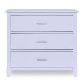 img 3 attached to Dream On Me Universal 3-Drawer Lavender Ice Dresser - Mid Century Modern Kids Bedroom Chest (Model 600-LI)