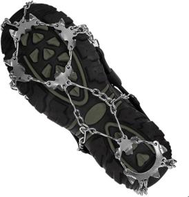 img 4 attached to 👟 Unigear Traction Cleats: 18-Spike Ice Snow Grips for Walking, Jogging, Climbing & Hiking - Enhanced Grip & Safety