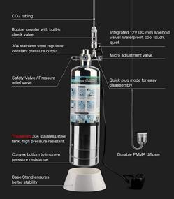 img 2 attached to 🌿 Aquarium Plants Boost: Complete DIY CO2 System Kit with Clscea CO2 Cylinder Generator Set - Stainless Steel