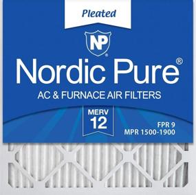 img 4 attached to 🌬️ Nordic Pure 25X25X1 Pleated Air Filter: High Performance 25X25X1M12 6-Pack