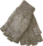 🧤 fingerless gloves fleece lining charcoal: warm and versatile handwear for all seasons logo