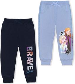 img 3 attached to Disney 2 Pack Joggers Pajamas Toddlers Girls' Clothing and Pants & Capris