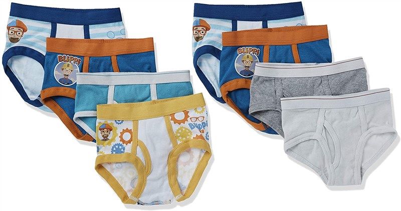 blippi 7pk boys briefs multicolored logo