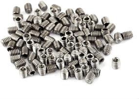 img 1 attached to Uxcell 100Pcs Stainless Socket Headless