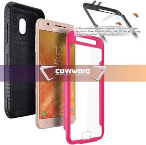 img 2 attached to 📱 COVRWARE Galaxy J7 2018/J7 Refine/J7V 2nd Gen/J7 Star/J7 Top/J7 Crown Case (Pink) - Heavy Duty Armor Case with Screen Protector, Belt Clip Holster, and Kickstand
