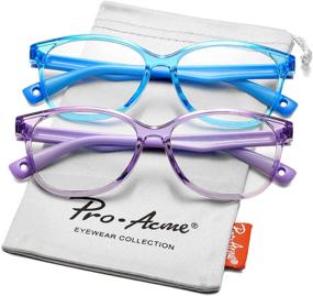 img 3 attached to 👓 Pro Acme Kids Blue Light Blocking Glasses: Unbreakable Frames for Boys and Girls - Ideal for Computer Reading and Gaming