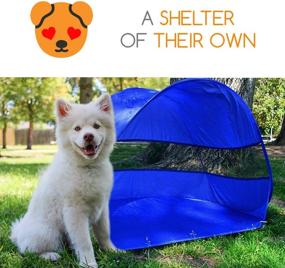 img 1 attached to 🐶 MYDEAL PRODUCTS Pop Up Dog Shelter: Weather Resistant Doggy Tent for Shade and UV Sun Protection – Ideal for Yard, Camping, Beach, and Outdoor Activities!