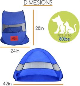 img 3 attached to 🐶 MYDEAL PRODUCTS Pop Up Dog Shelter: Weather Resistant Doggy Tent for Shade and UV Sun Protection – Ideal for Yard, Camping, Beach, and Outdoor Activities!