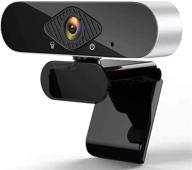 🎥 high-quality full hd webcam with microphone - 1080p desktop computer webcam, usb plug and play, wide angle streaming webcam with tripod and privacy cover for video calling, recording, and conferencing logo