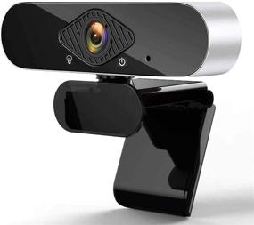 img 4 attached to 🎥 High-Quality Full HD Webcam with Microphone - 1080P Desktop Computer Webcam, USB Plug and Play, Wide Angle Streaming Webcam with Tripod and Privacy Cover for Video Calling, Recording, and Conferencing