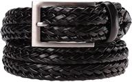 genuine leather braided buckle men's belts by earnda – premium accessories for style logo