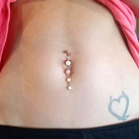 img 1 attached to 💎 COCHARM Surgical Piercing Barbells Jewelry for Women - Enhance Your Style