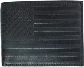 img 4 attached to 👛 CTM Leather American Embossed Bifold Men's Wallet