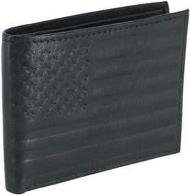 img 3 attached to 👛 CTM Leather American Embossed Bifold Men's Wallet