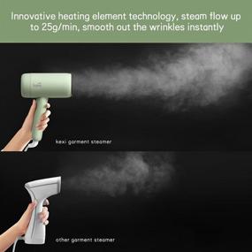 img 3 attached to Kexi Handheld Steamer: Portable Travel Garment Steamer for Wrinkle-Free Clothes - 1200W Powerful Steam Iron Ideal for Home and Travel