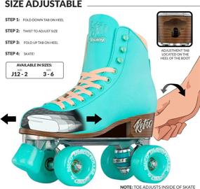 img 2 attached to 🛼 Crazy Skates Retro Roller Skates: Stylish Adjustable & Fixed Sizes for Women and Girls