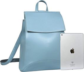 img 2 attached to Chic Women's Leather Backpack - Versatile Daypacks for Every Occasion!