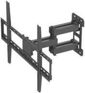 📺 monoprice titan series full-motion articulating tv wall mount bracket - ultimate strength for tvs up to 70in - max 99lbs weight capacity - supports vesa patterns up to 600x400 - rotating black logo