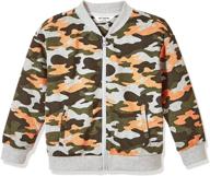 kid nation unisex long sleeve full zip jackets for boys & girls (4-12 years): stylish outerwear for kids logo