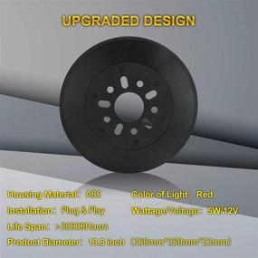 img 1 attached to 🔧 Spare Tire Brake Light Upgrade: Plug & Play LED 3rd JL Third Brake Light Wheel Light for 2018-2020 Wrangler JL JLU Tail Light Rear Light
